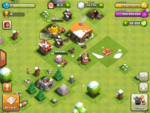 clash of clans hacked
